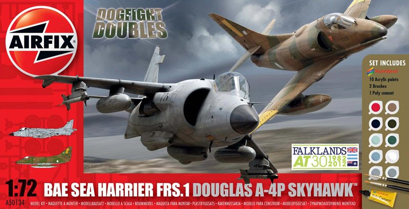 модель САМОЛЕТЫ DOGFIGHT DOUBLE A-4/HARRIER 1/72
